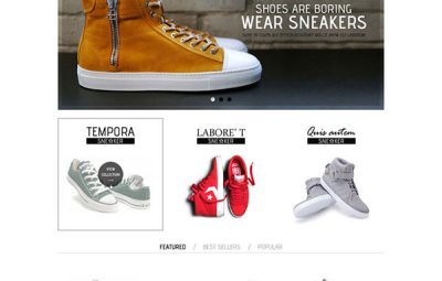 thiết kế website bán giày dép