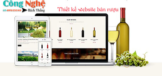 Thiết kế website bán rượu