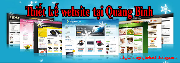 Thiết kế website tại Quảng Bình giá rẻ CN BT