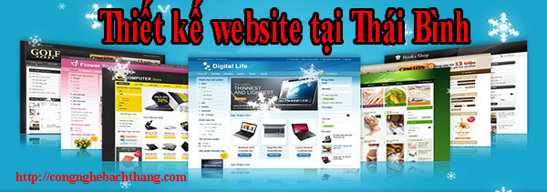Thiết kế website tại Thái Bình CN BT