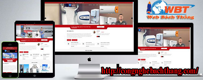 thiết kế website điện lạnh chuyên nghiệp CN BT