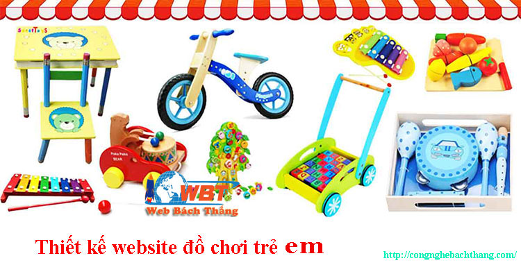 thiết kết website đồ chơi trẻ em cnbt