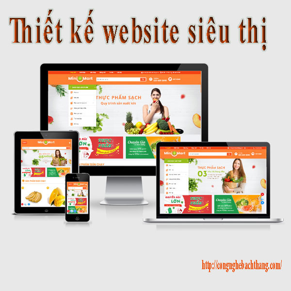 thiết kế website siêu thị chuyên nghiệp CNBT