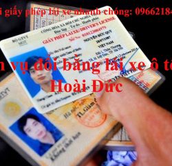 Doi Giay Phep Lai Xe Tai Hoai Duc