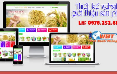 Thiết kế website giới thiệu sản phẩm