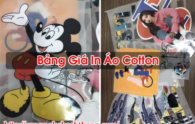 Bảng Giá In Áo Cotton